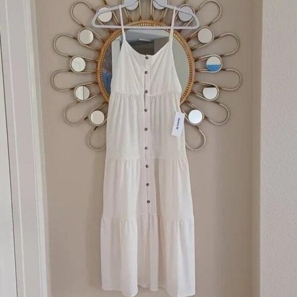 Hurley Boho Breeze Midi Dress Off White XS-M NWT - Picture 3 of 9